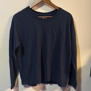 Navy Long Sleeve Madewell Shirt